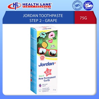 JORDAN TOOTHPASTE 75G STEP 2 - GRAPE
